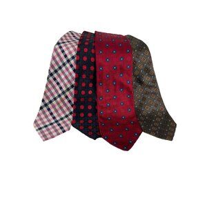 Lauren Ralph Lauren, TM Lewin, Hemley, Avanrata (Lot of X4) of Mens Silk Ties